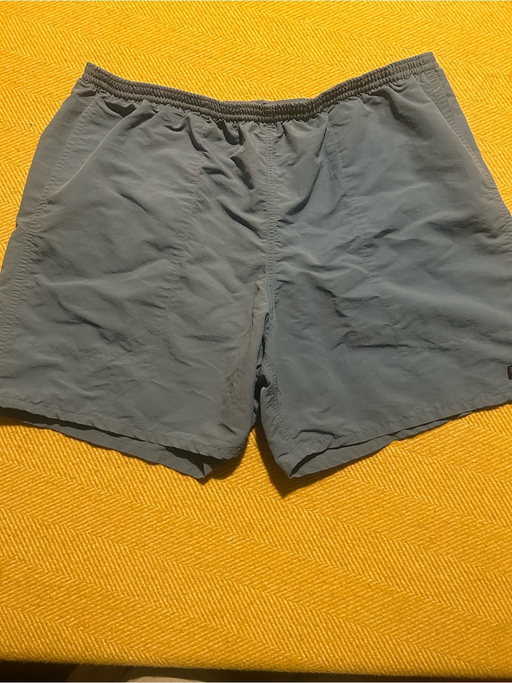 Patagonia Men's Slate-Gray Athletic Elastic-Waist Shorts